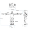 AiNex ROS Education AI Vision Humanoid Robot Powered by Raspberry Pi 4B Biped Inverse Kinematics Algorithm Learning Teaching Kit (Starter Kit with Raspberry Pi 5 2GB)