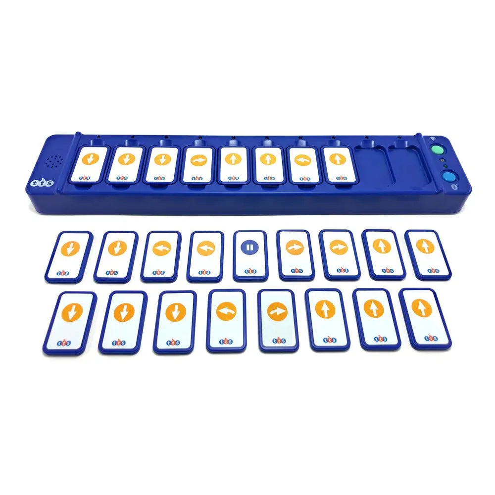 TTS Tactile Code Reader w/ 25 Blue-Bot Tiles – Bluetooth Programming Tool Compatible with Blue‑Bot &amp; Rugged Robot – STEM Coding Resource for Home, Office, School