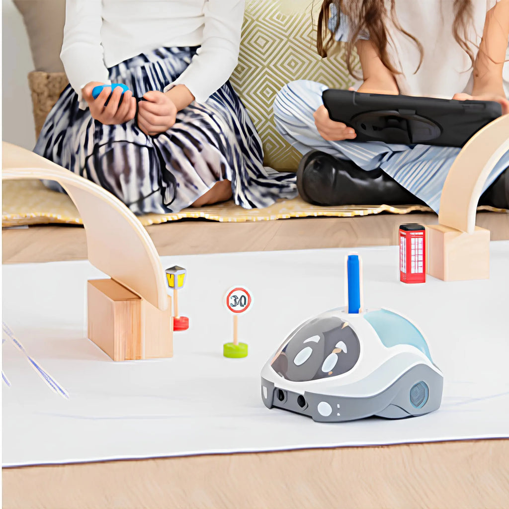 TTS Loti-Bot Programmable Coding Robot Blocked-Based with Sensors, LEDs &amp; App Control STEAM Robotics for Classroom Teaching Learning Office Home School Use