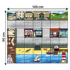 TTS Seaside Mat for Bee-Bot &amp; Blue-Bot STEM Coding Grid for Classroom School Home Office Learning Resource -  90 x 105 cm