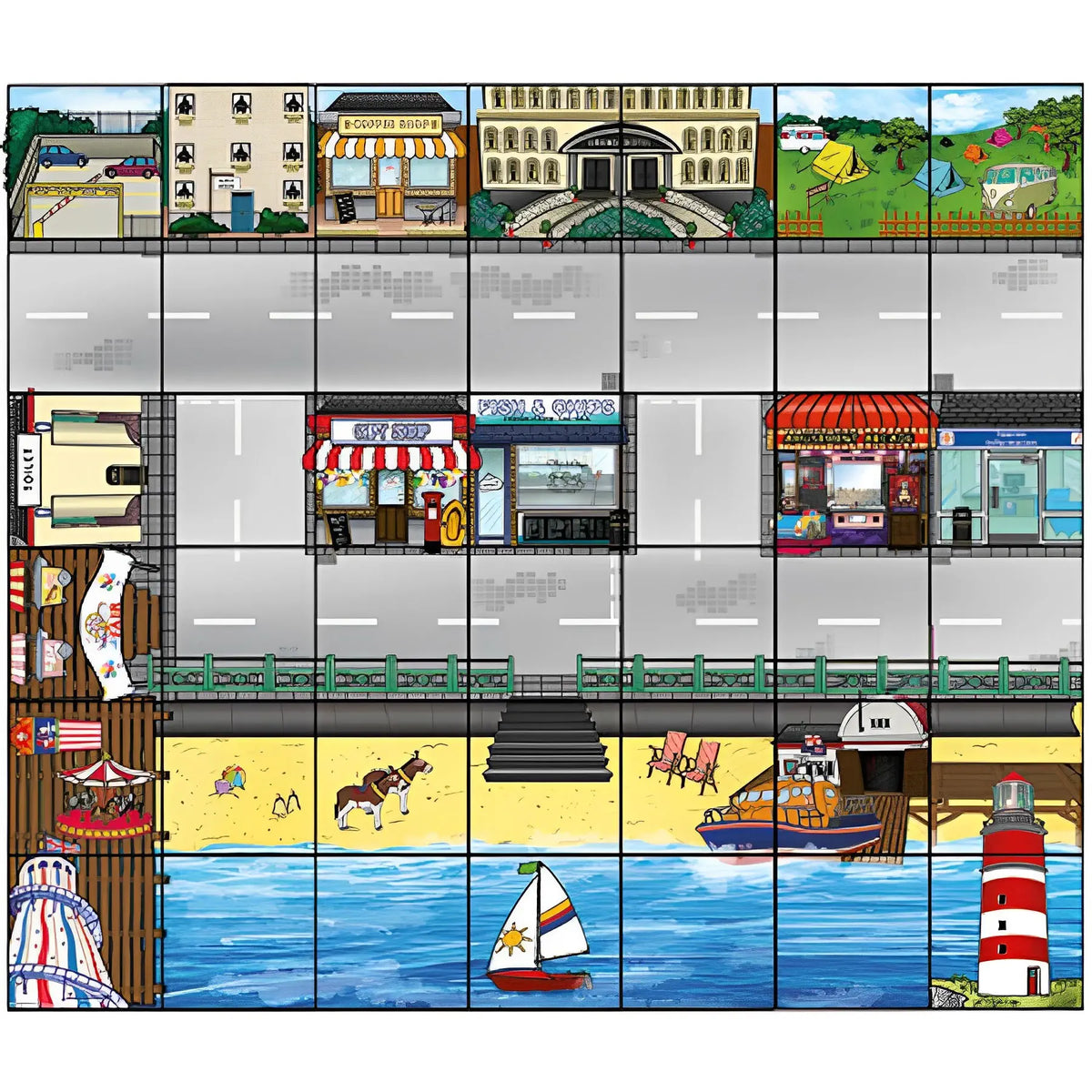 TTS Seaside Mat for Bee-Bot & Blue-Bot STEM Coding Grid for Classroom ...