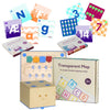 Primo Toys Cubetto Coding Robot Bundle Pack - Screen Free Programming - Hands on Coding with Transparent Mat, Number &amp; Alphabet Cards - STEM Learning Activities for Kids | Age 3+
