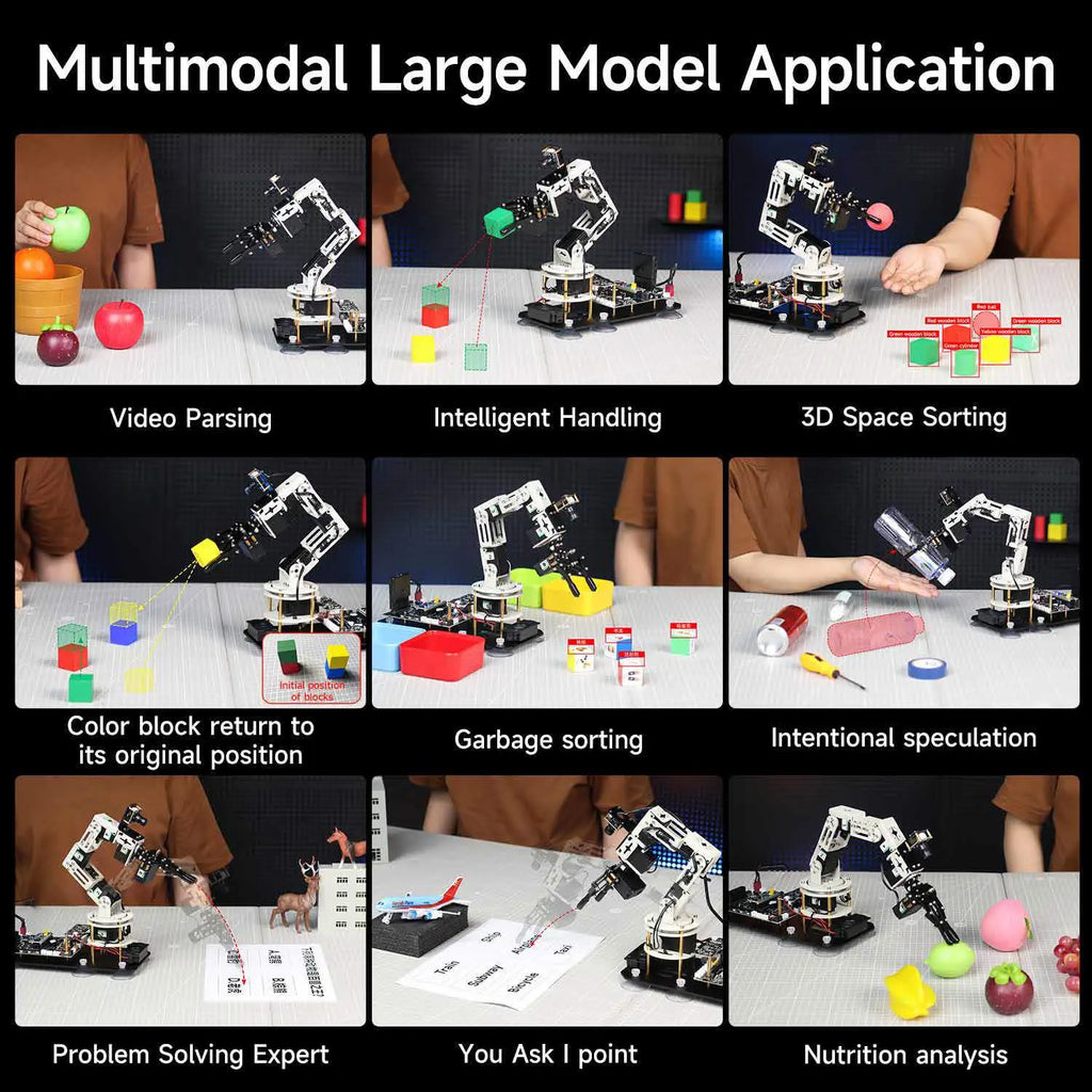 DOFBOT SE AI Vision Robotic Arm with ROS2 Python Programming (Virtual Machine system)-Superior Version