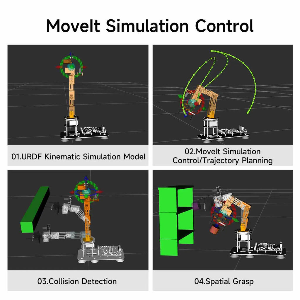 DOFBOT SE AI Vision Robotic Arm with ROS2 Python Programming (Virtual ...