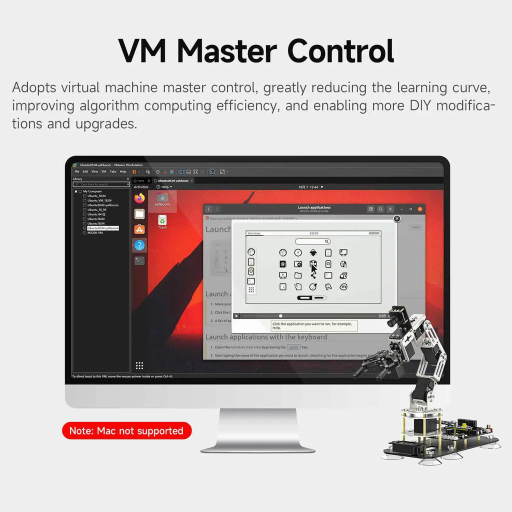 DOFBOT SE AI Vision Robotic Arm with ROS2 Python Programming (Virtual ...