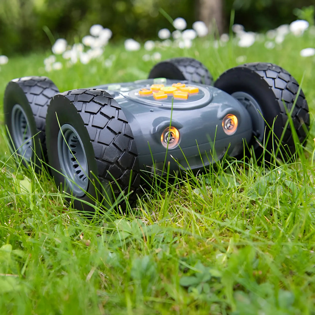 TTS Rugged Robot Programmable Coding Toy Forward Car Outdoor Robotics with Bluetooth, Rechargeable, 256-Step Memory, STEM Education Learning Kit for Kids, School, Classroom &amp; Home