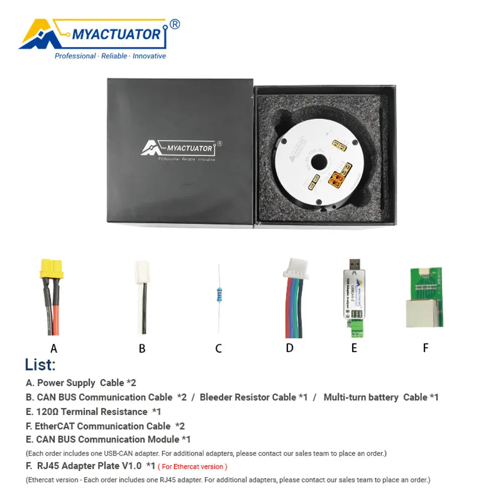 MT RH-20EtherCAT+CAN Harmonic joint motor Robot joint motor Large hollow design High precision high torque harmonic reducer