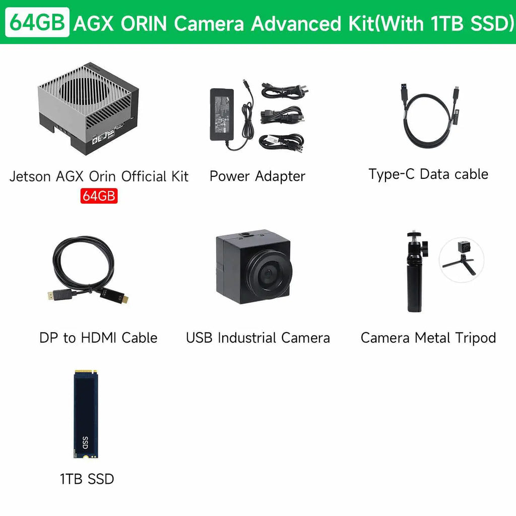 NVIDIA Jetson AGX Orin Developer Kit 64GB 275 TOPS-Camera Advanced Kit With 1TB SSD