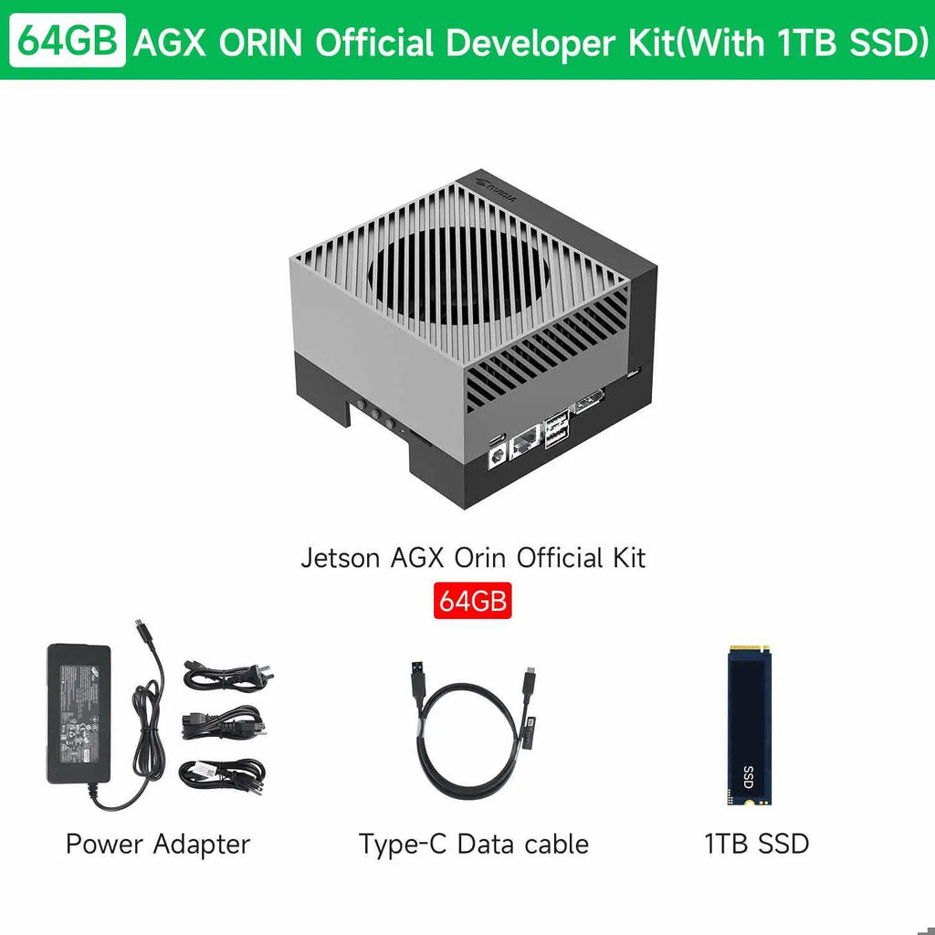 NVIDIA Jetson AGX Orin Developer Kit 64GB 275 TOPS-Official Developer Kit With 1TB SSD