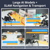 ROSpider ROS2 Hexapod Robot with Jetson/Raspberry Pi, Multimodal Large AI Models, ChatGPT, 3D Vision, SLAM Mapping &amp; Navigation (Starter kit without Controller)