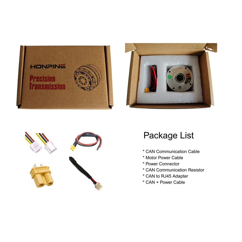 Highly Integrated Compact and Lightweight Integration Harmonic Drive Frameless Torque Motor