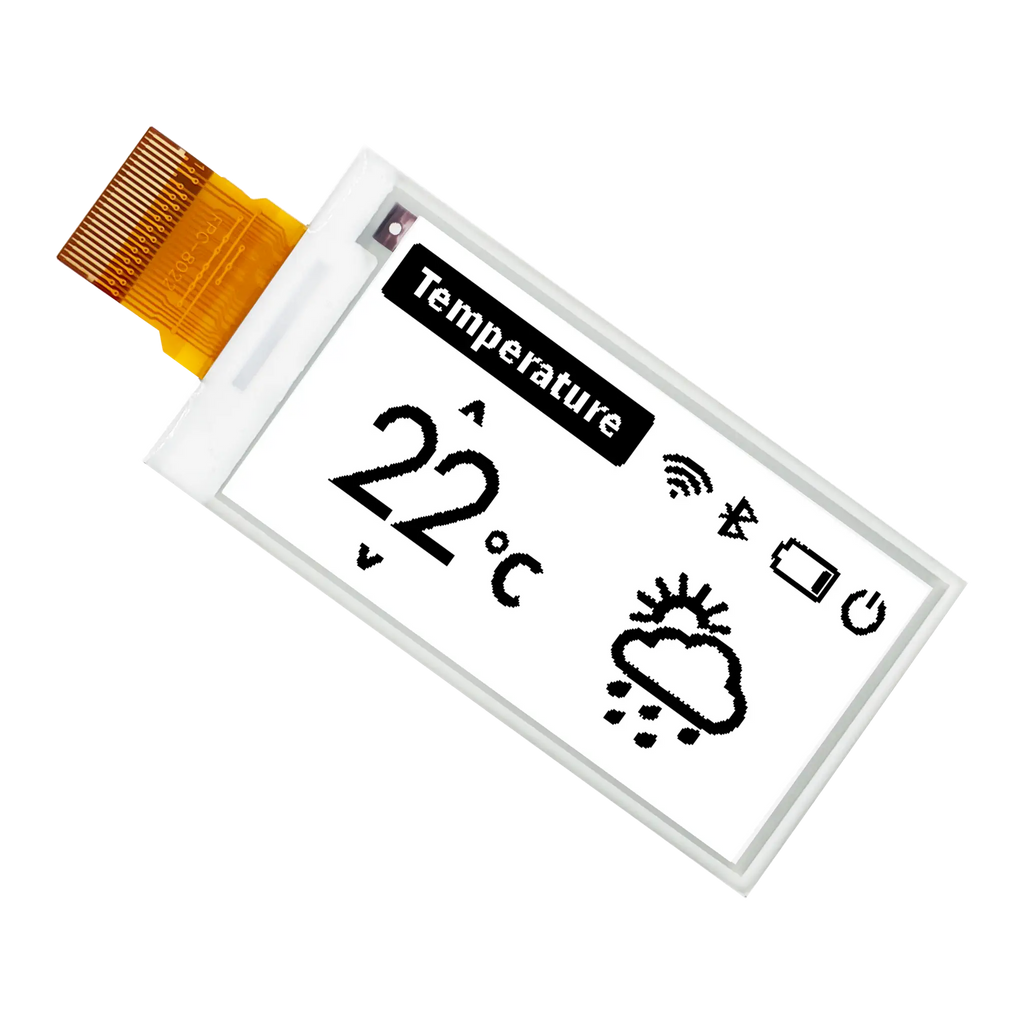 DKE 2.66-Inch Black/White E-Paper Display, 152x296 SPI E-Ink Screen for IoT Panels