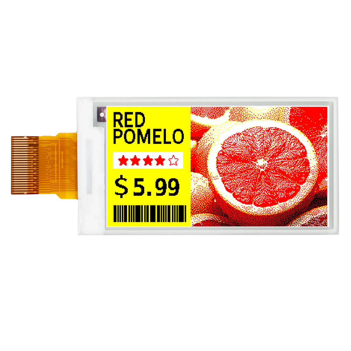 DKE 2.66-Inch Quad-Color Electronic Shelf Label (ESL) E-Paper Screen ...