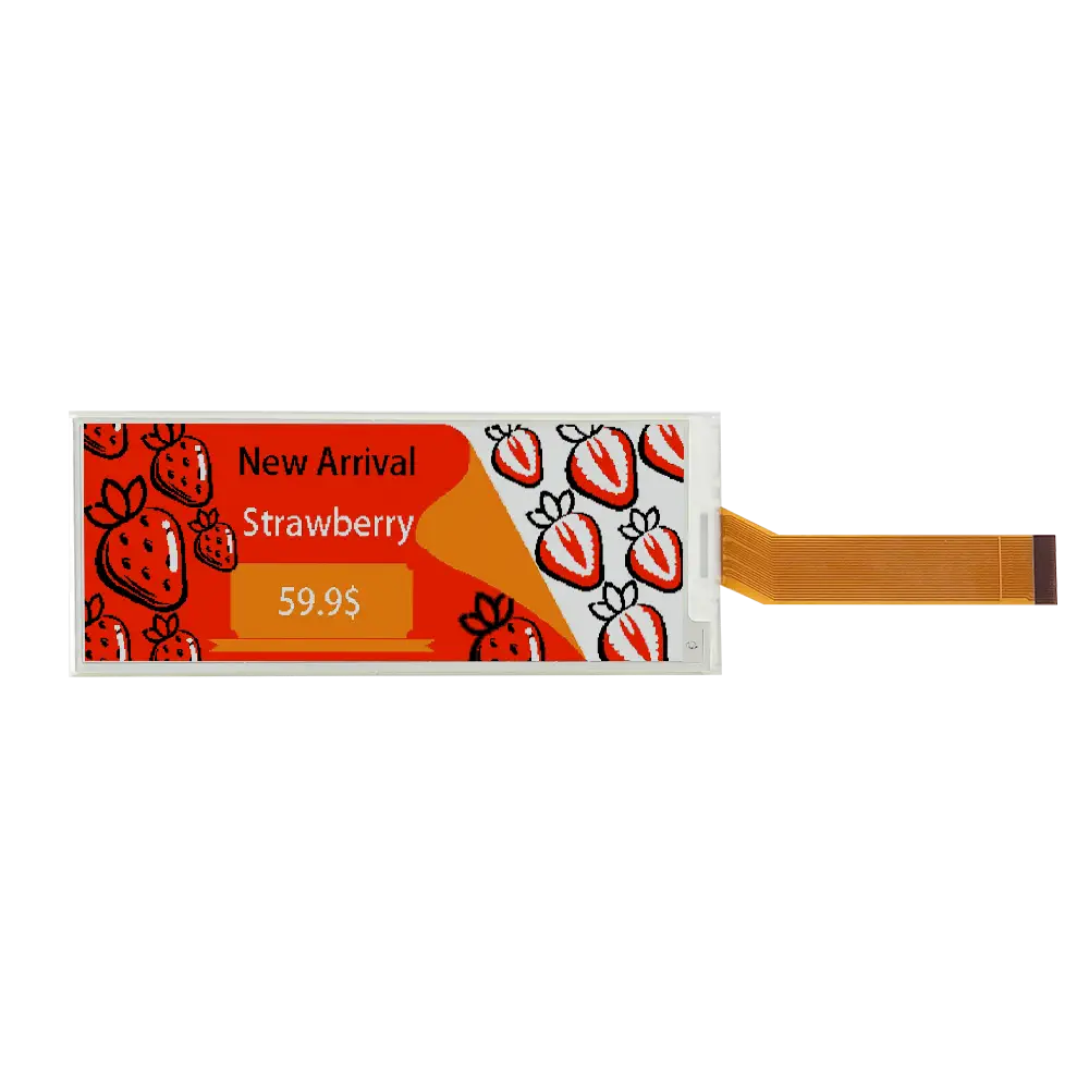 DKE 4.37-Inch Stretched Ribbon-Type Quad-Color E-Paper, 480x176 SPI ...