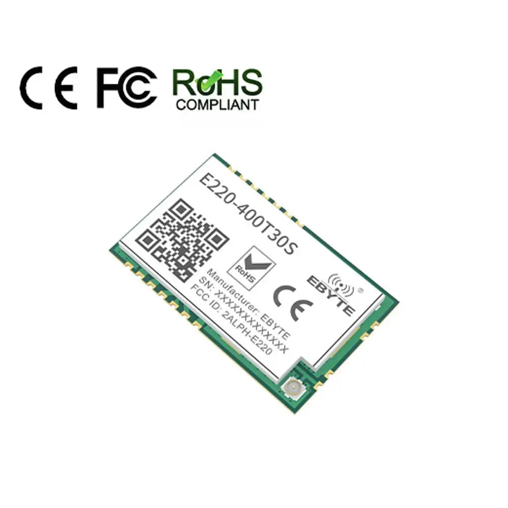 E220-400T30S LoRa Wireless Module FSK RSSI ISM 433MHz 470MHz 30dBm LoRa Spread Spectrum SMD UART Interface IPEX Antenna