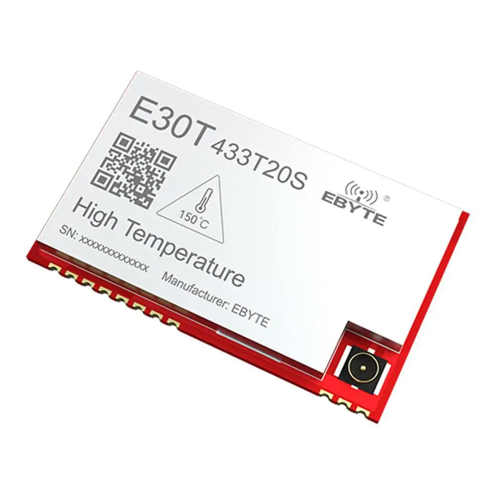 E30T-433T20S(150℃) Half-duplex 150℃ high temperature resistant wireless serial port module suitable for high temperature working scenes.
