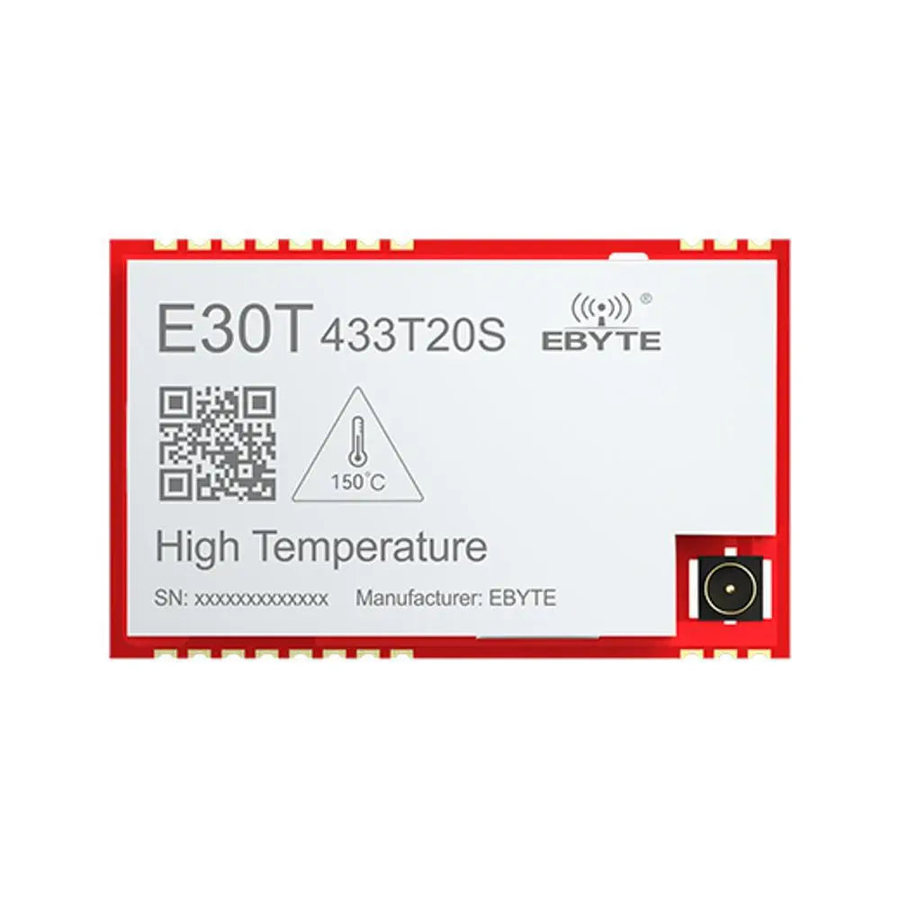E30T-433T20S(150℃) Half-duplex 150℃ high temperature resistant wireless serial port module suitable for high temperature working scenes.