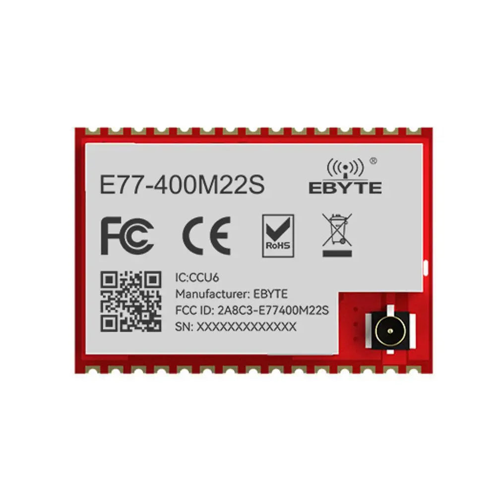 E77-400M22S LoRaWan node module UART interface AT command configuration Support LoRaWAN 1.0.3 EU433/CN470