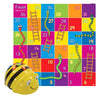 TTS Bee-Bot Coding Toy Robot See &amp; Say Version with Snakes &amp; Ladders Activity Play Mat Bundle, STEM Education Rechargeable Programming Robotics