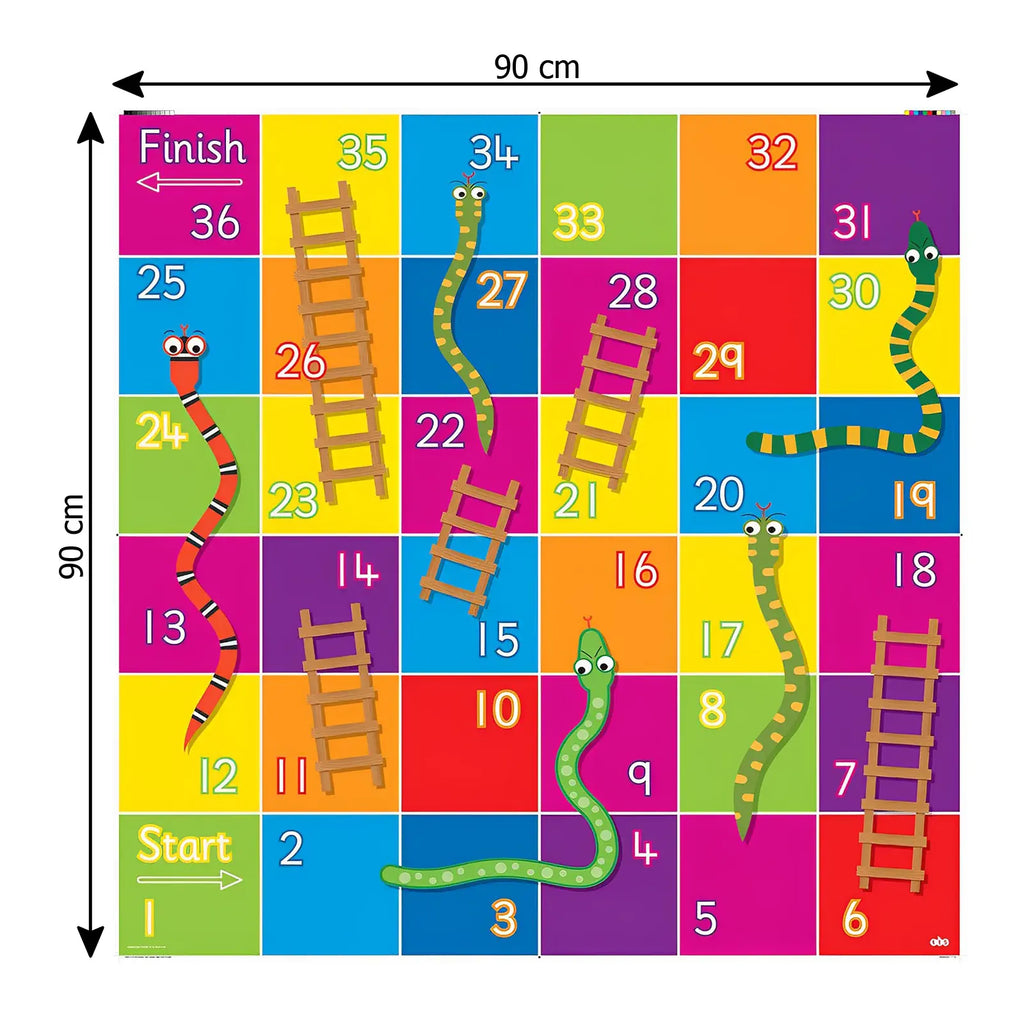 TTS Bee-Bot Coding Toy Robot See &amp; Say Version with Snakes &amp; Ladders Activity Play Mat Bundle, STEM Education Rechargeable Programming Robotics