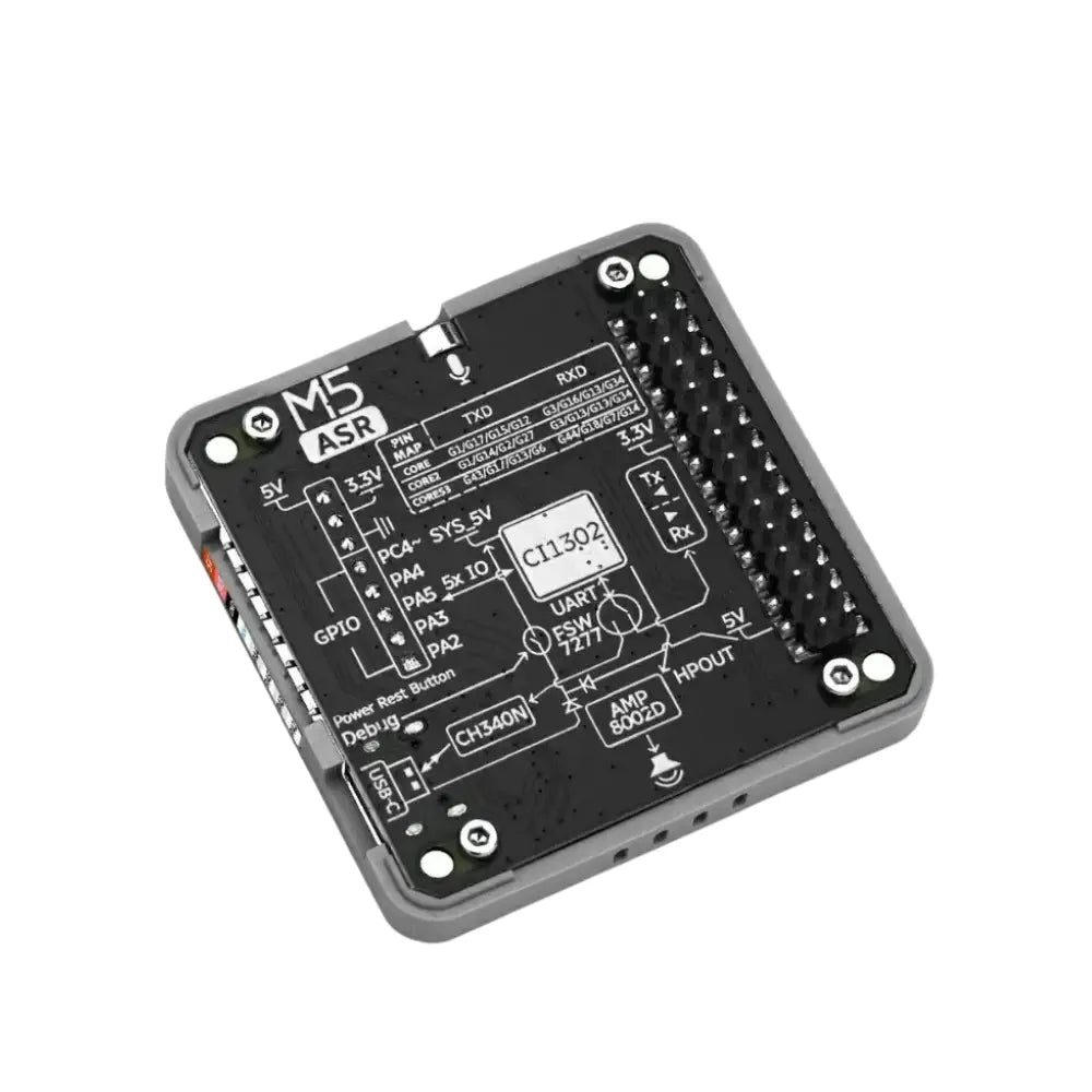 M5Stack ASR Module w/ Microphone & Speaker (CI1302)