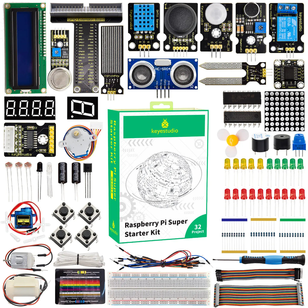 Programming learning Kit for Raspberry Pi 2/4/8 GB C Language Linux Python