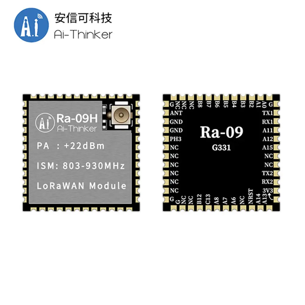 LoRa Wireless Spread Spectrum Module Ra-09H Support LoRaWAN Prototcal STM32WLE5CCU6 Chip