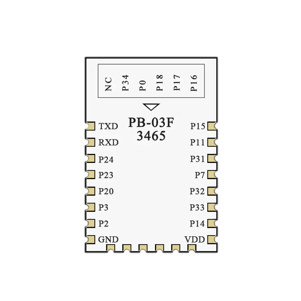 PB-03F Module Hot BLE 5.2 with low power consumption PHY6252/SSOP24 chip