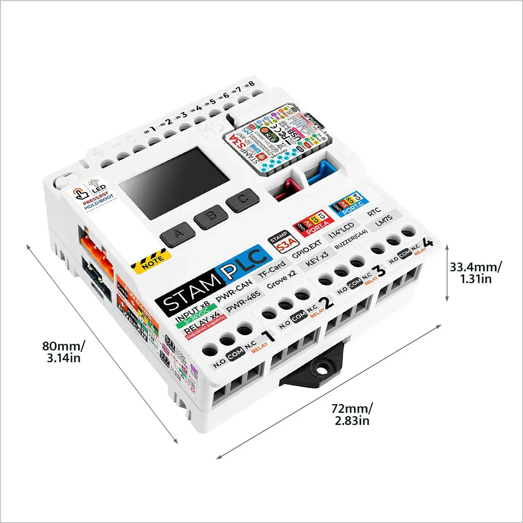 M5Stack StamPLC Controller w/ M5StampS3