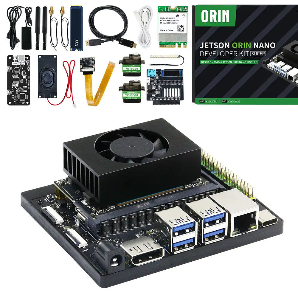Jetson Orin Nano  SUPER Development Board 4GB RAM based on NVIDIA Core Module for AI Deep Learning-OpenClaw Kit