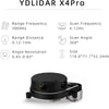 XiaoR GEEK YDLIDAR X4 Pro 360 Degree, 2D Laser Range Lidar Scanner, Triangular Ranging 10 Meters Scanning Radius