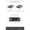 Waveshare Micro HDMI to HDMI Multifunctional Adapter, Compatible with Raspberry Pi 5 / 4B, Two Power Supply Methods