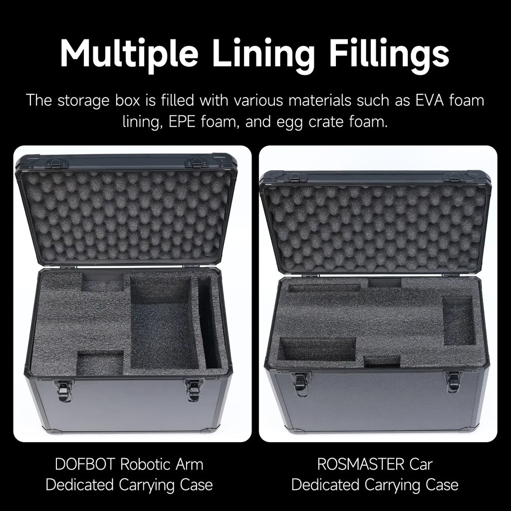 Yahboom ROSMASTER Robot Car Storage Carrying Case EVA Foam Protective Box
