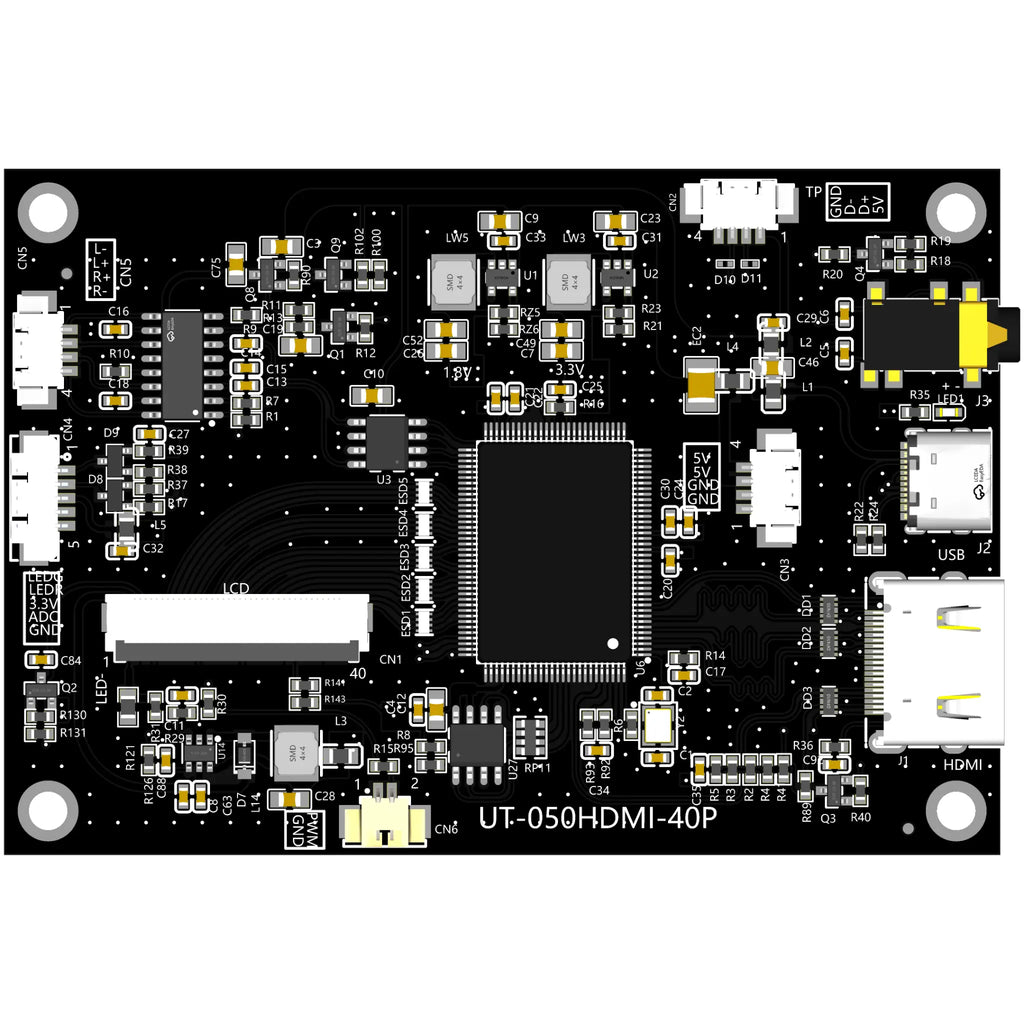 HDMI-40P HDMI to 40-Pin RGB LCD Driver Board