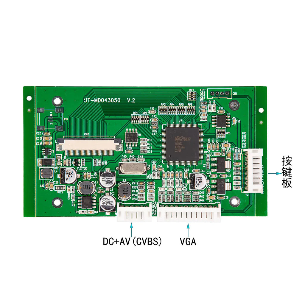 VGA/CVBS to 40-Pin RGB LCD Controller Driver Board
