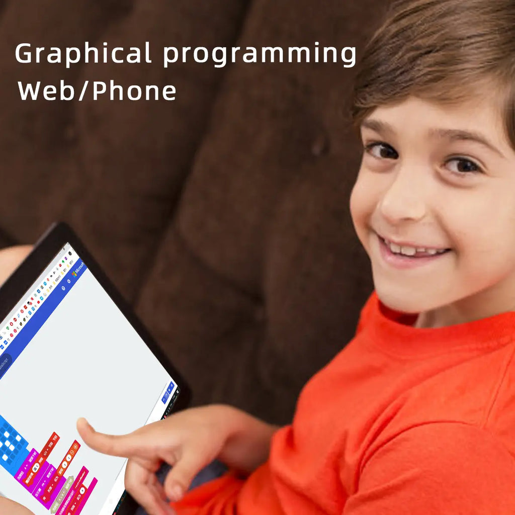 Happybot Bipedal Bionic Humanoid Dancing Robot, Micro:bit STEM Educational Robot– Scratch 3.0 Graphical Programming