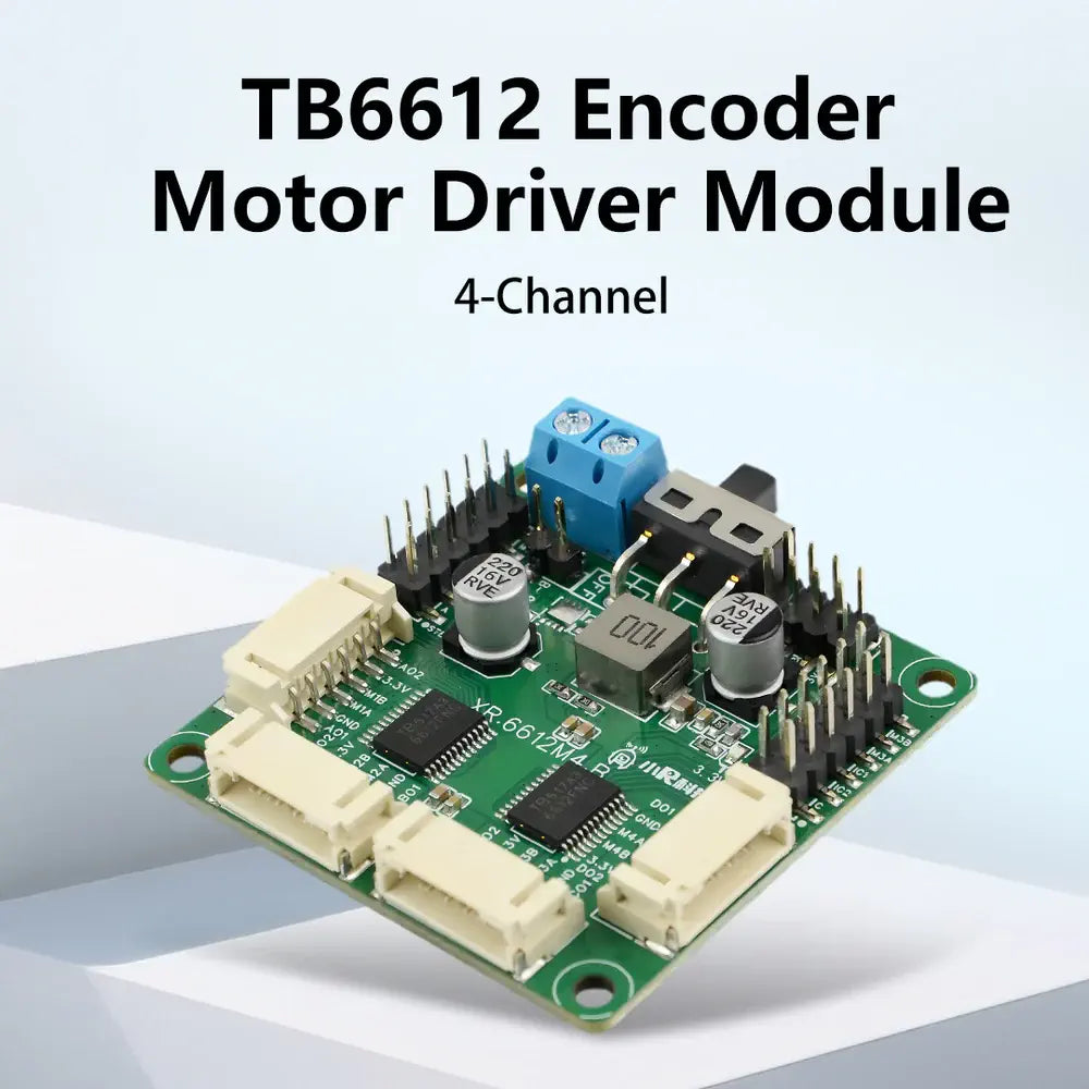 TB6612 Quad Encoder Motor Driver Board – 6-15V Wide Voltage Input ...