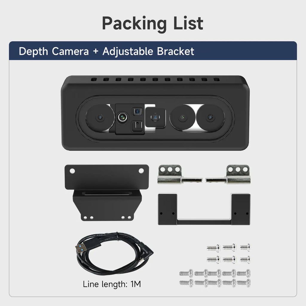AI VIEW Depth Camera with Binocular structured light for ROS robot-Camera+ Bracket