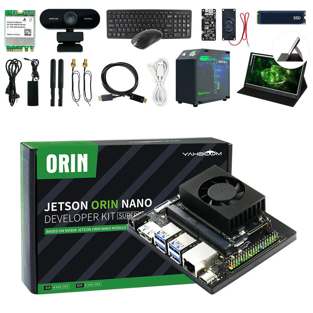 Jetson Orin NANO SUPER Developer Kit SUB with 8GB RAM Based On NVIDIA Core Module for AI Deep Learning(Ultimate Kit)