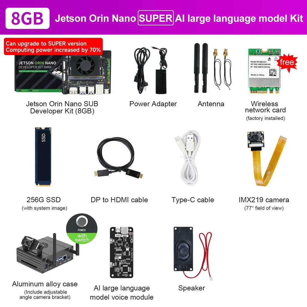 Jetson Orin NANO SUPER AI Large Model Developer Kit 8GB SUB -AI Large Model Kit