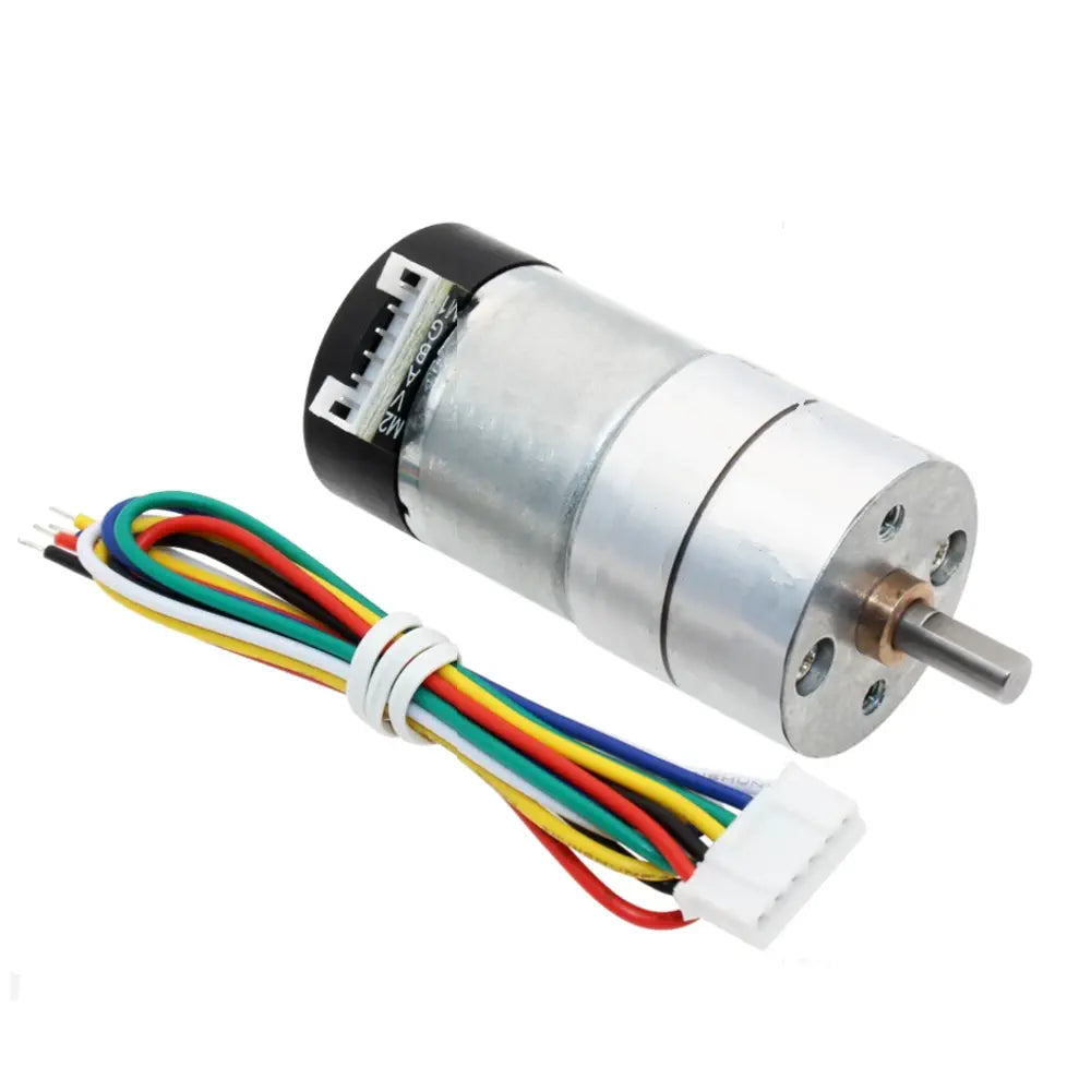 25D compact size Metal Gearmotor with encoder 25Dx41.1L mm 7.4V - 95 RPM