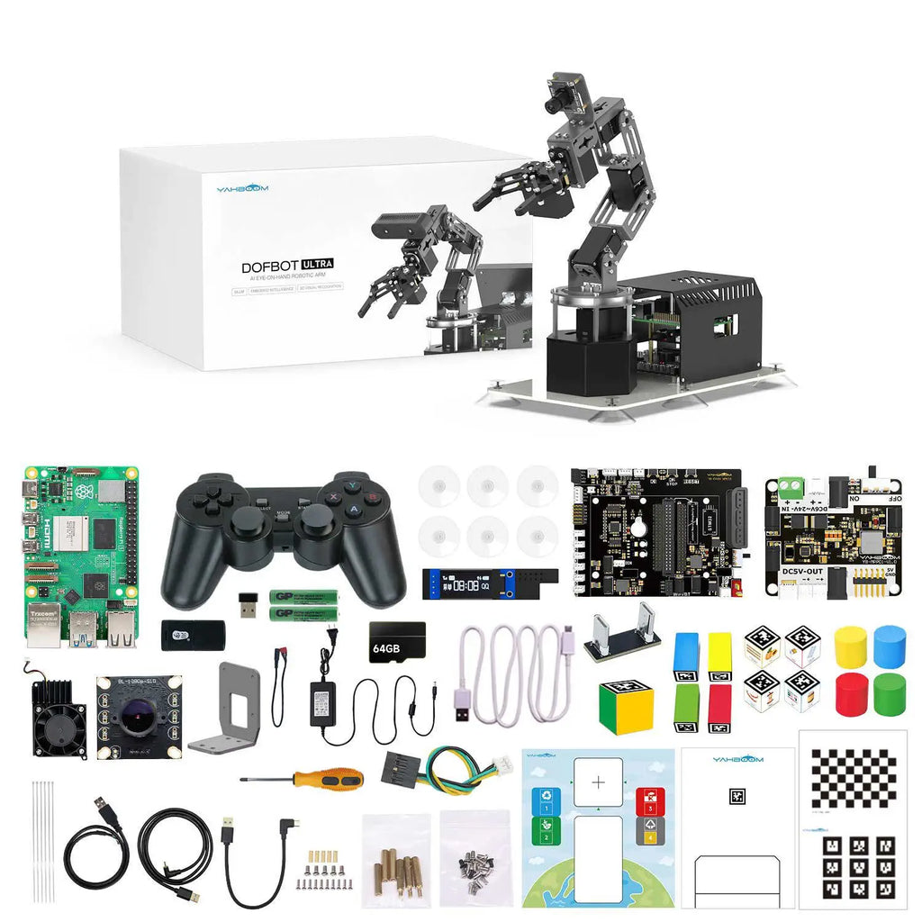 Yahboom DOFBOT Ultra AI Large Language Model 3D Depth Vision Robotic Arm-Basic Version With RPi5 8GB board