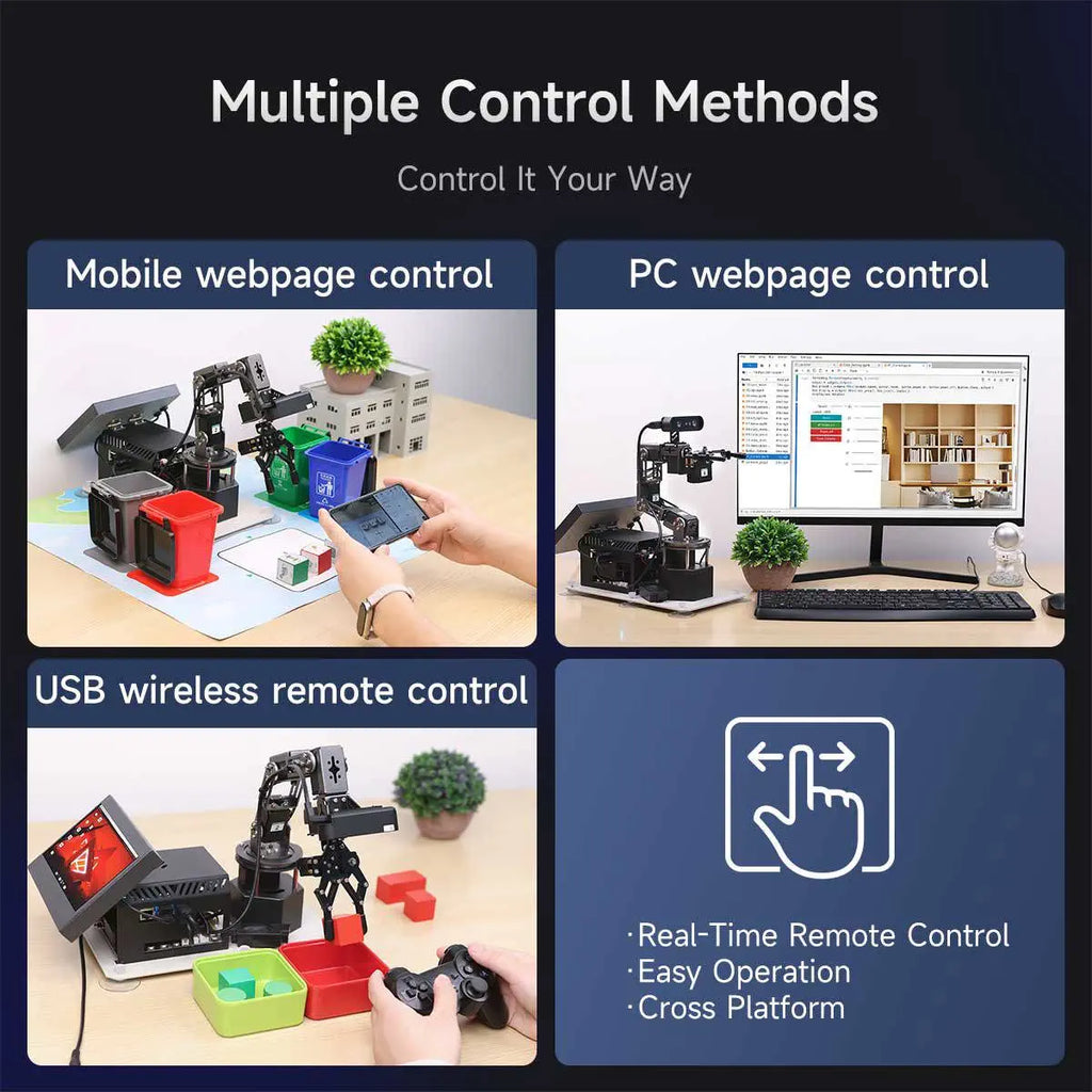 Yahboom DOFBOT Ultra AI Large Language Model 3D Depth Vision Robotic Arm-Basic Version With RPi5 8GB board