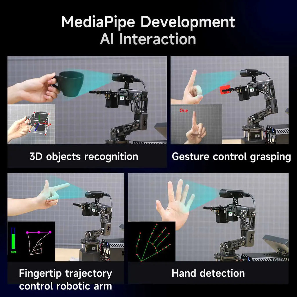 Yahboom DOFBOT Ultra AI Large Language Model 3D Depth Vision Robotic Arm-Basic Version With  RDK X5-8GB board