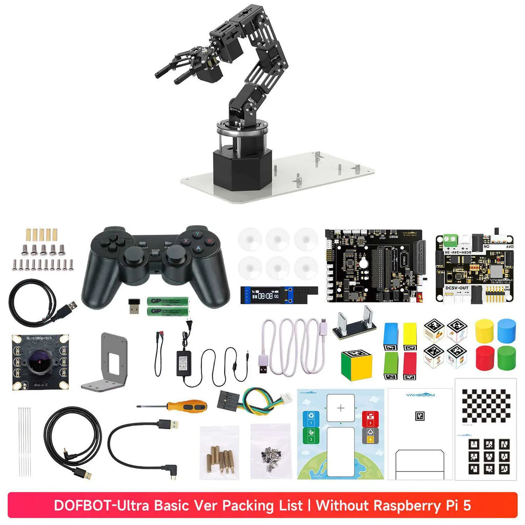 Yahboom DOFBOT Ultra AI Large Language Model 3D Depth Vision Robotic Arm-Basic Version Without RPi5 board