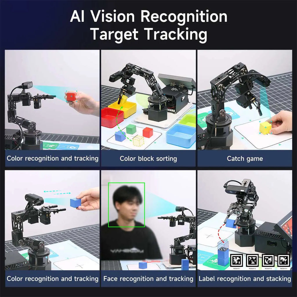 Yahboom DOFBOT Ultra AI Large Language Model 3D Depth Vision Robotic Arm-Basic Version With RPi5 4GB board