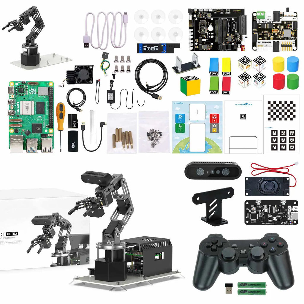 Yahboom DOFBOT Ultra AI Large Language Model 3D Depth Vision Robotic Arm-Superior Version With RPi5 4GB board