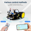 2WD Robot Car Kit for Micro:bit V2 and V1.5(Not Contained), Graphical Makecode Coding Car with Ultrasonic Sensor, DIY Programmable Car for Adults Teens STEM Education Project