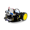 2WD Robot Car Kit for Micro:bit V2 and V1.5(Not Contained), Graphical Makecode Coding Car with Ultrasonic Sensor, DIY Programmable Car for Adults Teens STEM Education Project