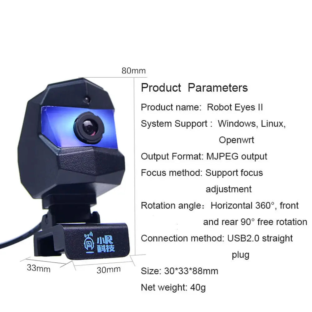 XIAOR GEEK 720P HD free drive USB camera Robot Eye used for WiFi smart programmable robot car